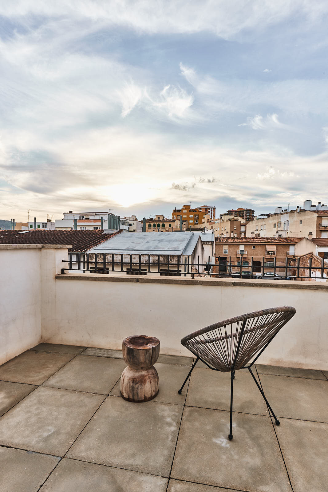 Dachterrasse mit Blick über die Stadt