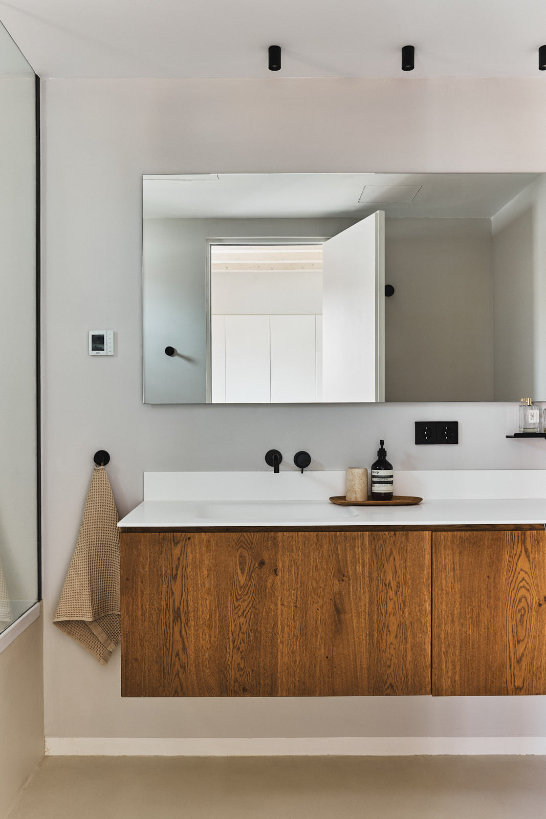 Badezimmer im Hochformat